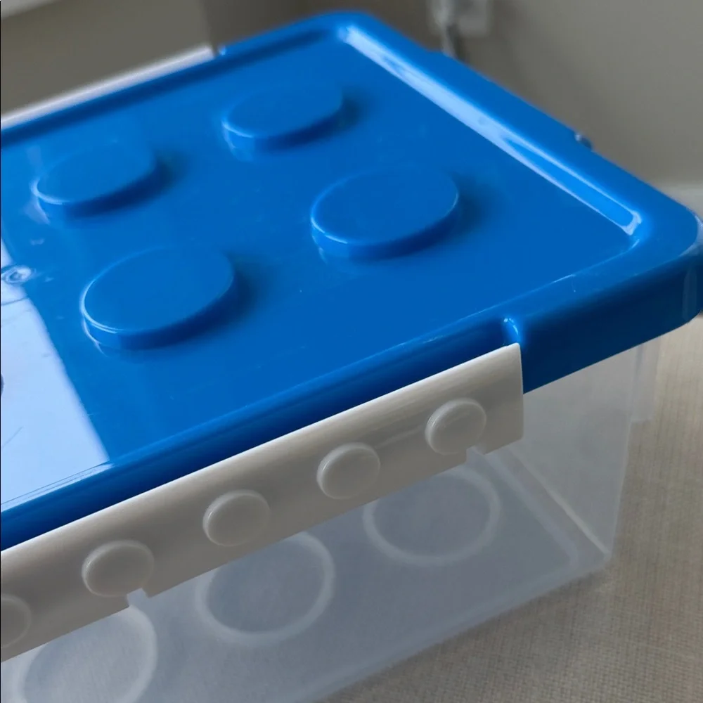 Lego Blue Stackable Storage Box 10x7x5 inches